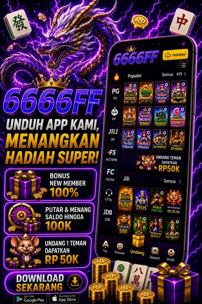 6666FF APK download dengan naga ungu, tema mahjong, aplikasi game resmi, cepat dan aman.