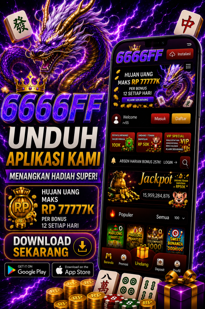 6666FF unduh aplikasi resmi tema naga mahjong ungu dengan bonus, jackpot, dan akses game online cepat.